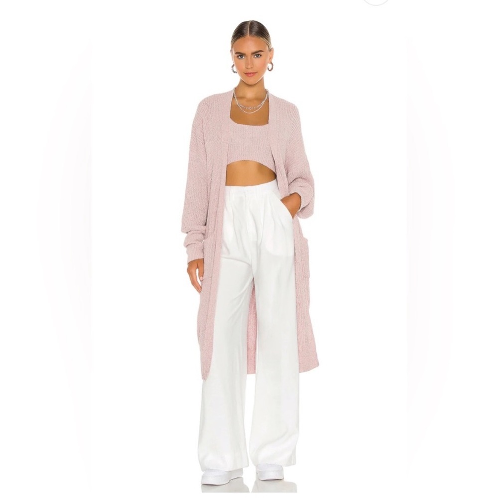 Nettie Knit Cardigan in Dusty Pink